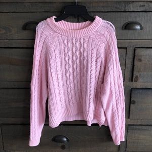 H&M light pink sweater